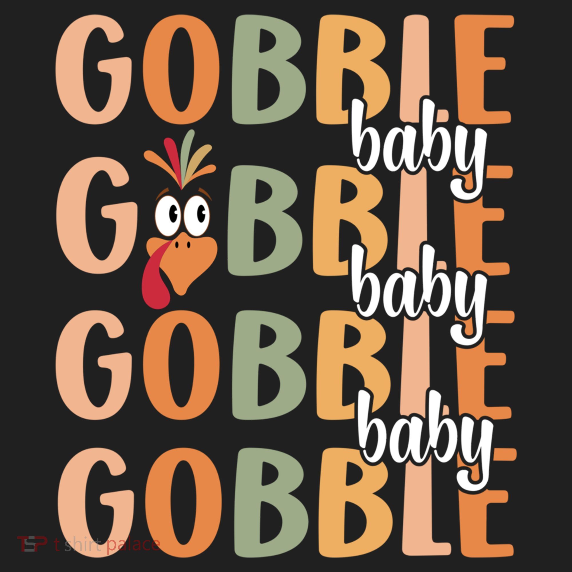 Gobble Funny Thanksgiving Turkey Gift Golf Towel