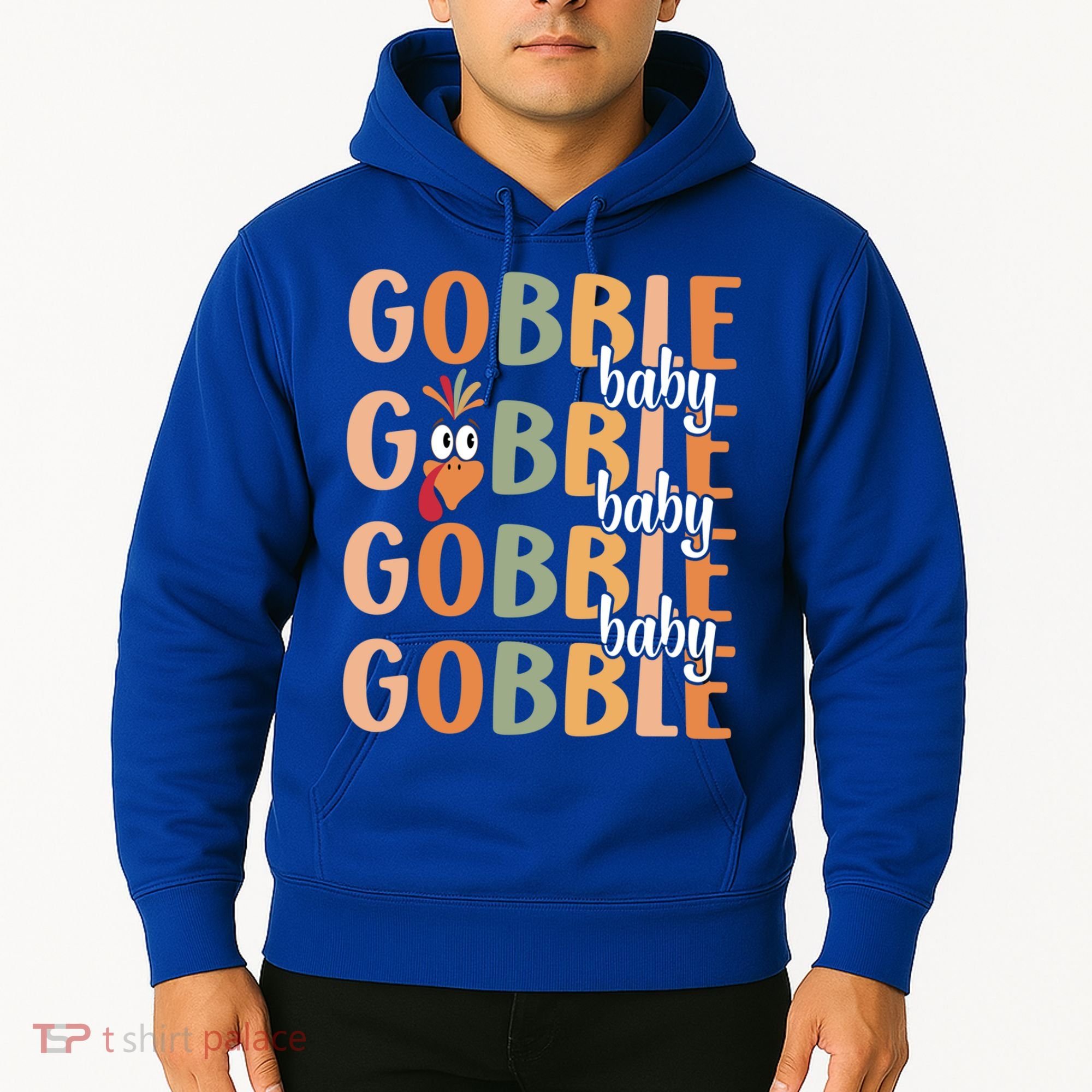 Gobble Funny Thanksgiving Turkey Gift Hoodie
