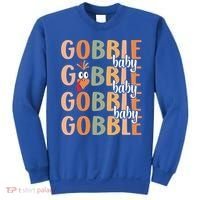 Gobble Funny Thanksgiving Turkey Gift Sweatshirt thumb 0