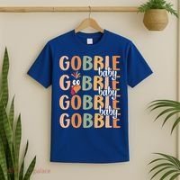Gobble Funny Thanksgiving Turkey Gift T-Shirt thumb 2