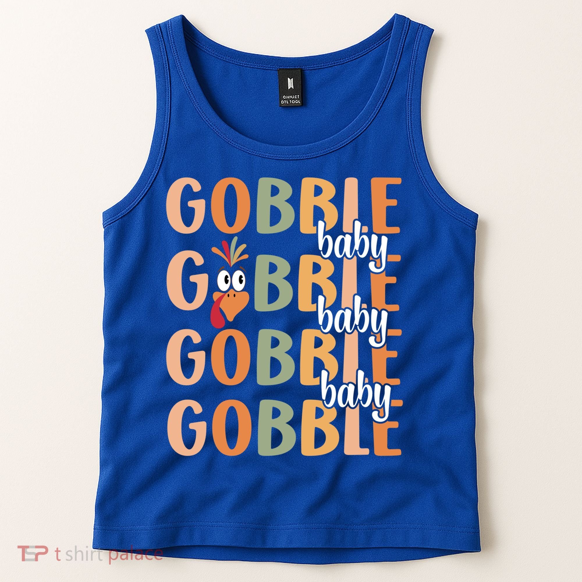 Gobble Funny Thanksgiving Turkey Gift Tank Top
