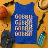 Gobble Funny Thanksgiving Turkey Gift Tank Top thumb 4