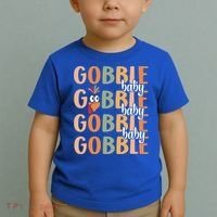 Gobble Funny Thanksgiving Turkey Gift Toddler T-Shirt thumb 2