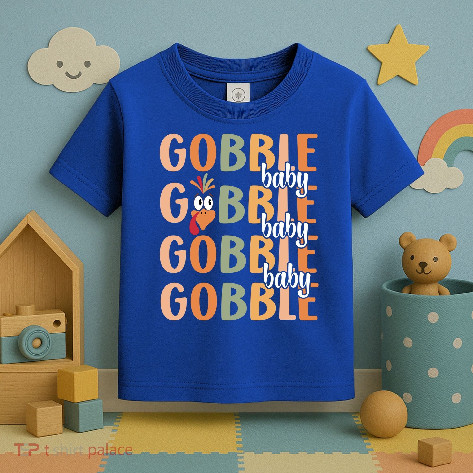 Gobble Funny Thanksgiving Turkey Gift Toddler T-Shirt
