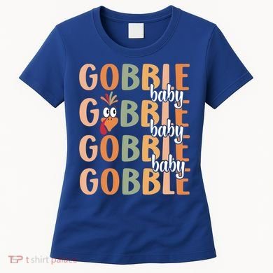 Gobble Funny Thanksgiving Turkey Gift Women's T-Shirt