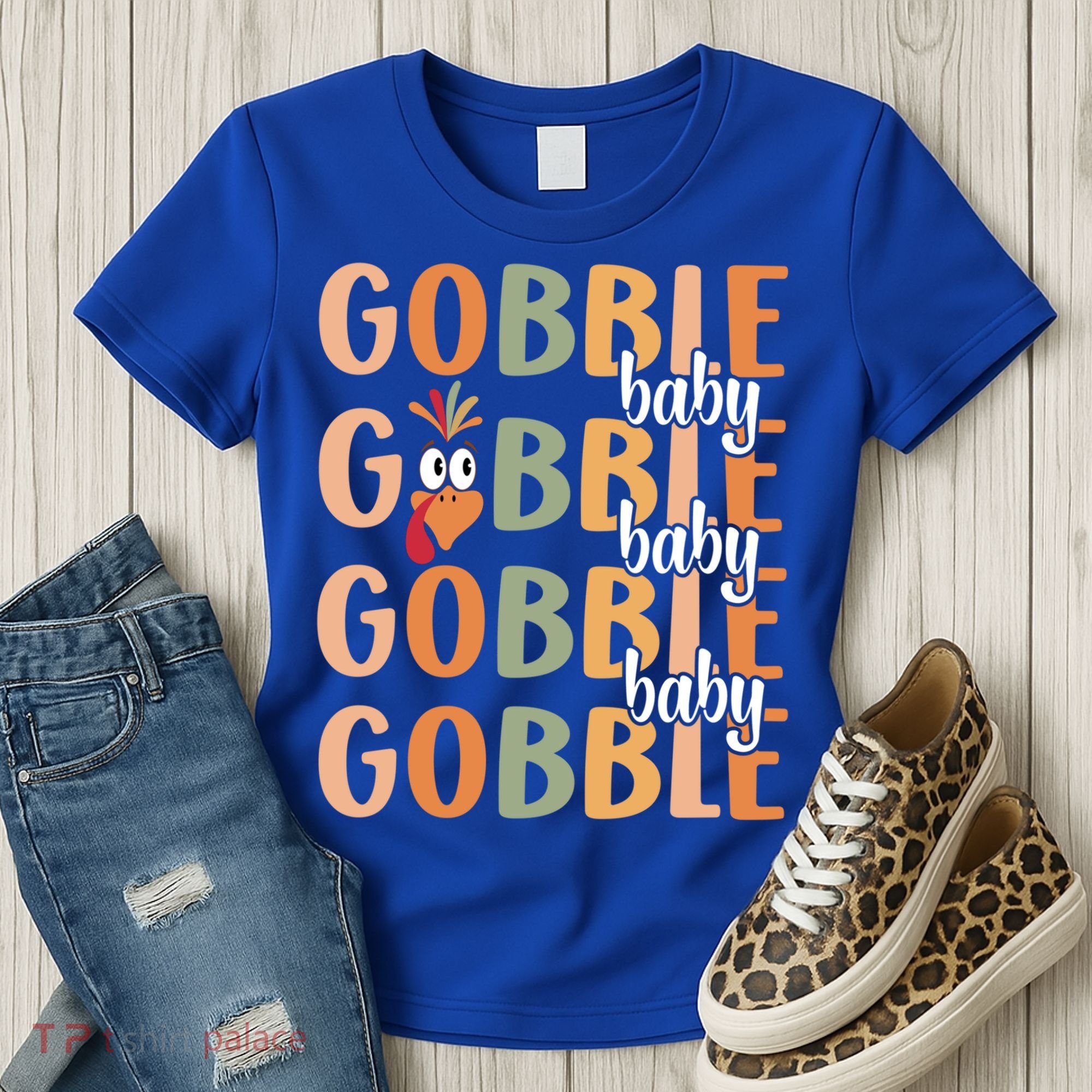 Gobble Funny Thanksgiving Turkey Gift Women's T-Shirt