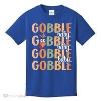 Gobble Funny Thanksgiving Turkey Gift Kids T-Shirt thumb 0