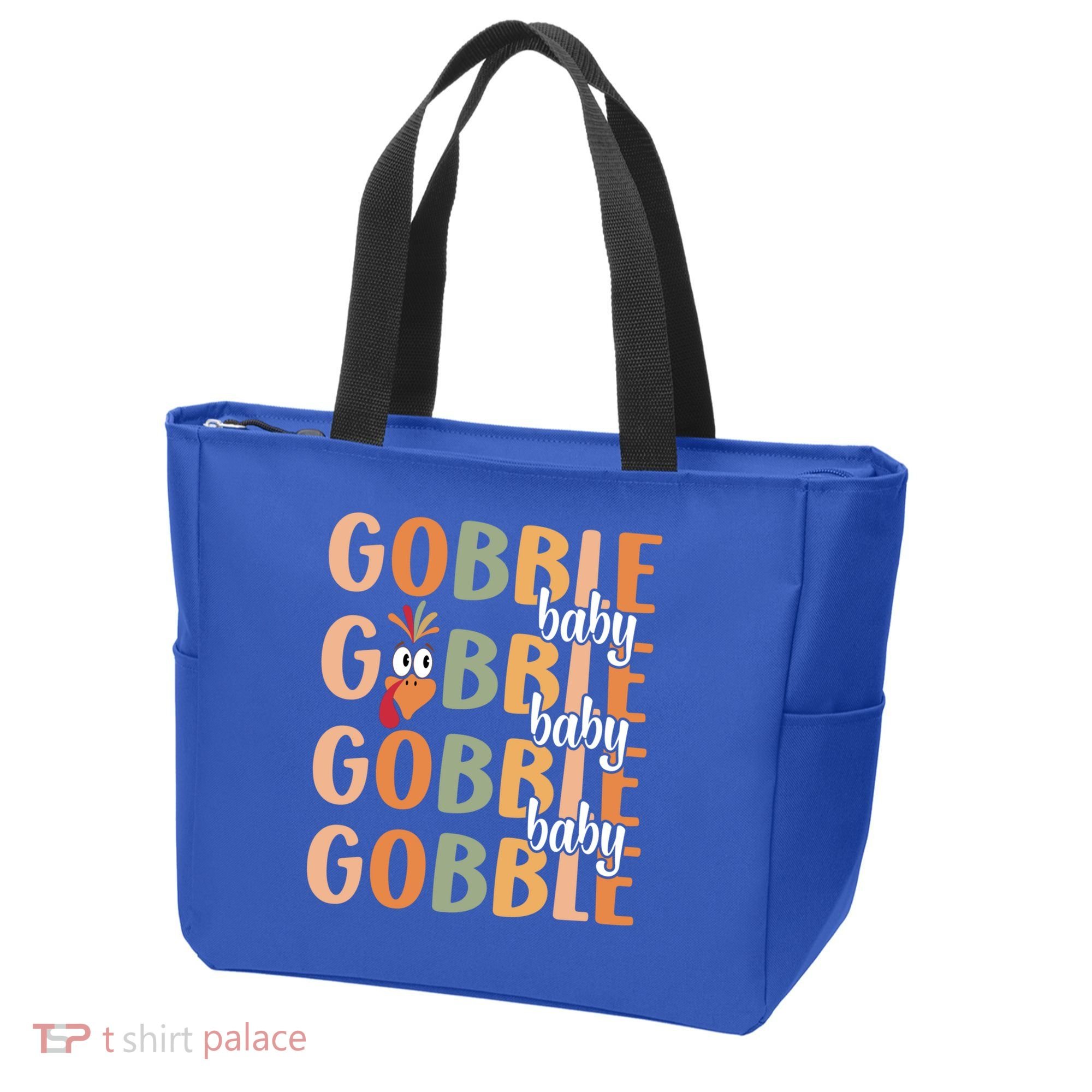 Gobble Funny Thanksgiving Turkey Gift Tote Bag