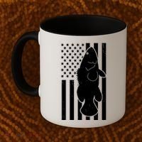 Grouper Fishing USA Flag Coffee Mug thumb 2