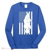 Grouper Fishing USA Flag Long Sleeve Shirt thumb 0