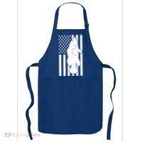 Grouper Fishing USA Flag Apron thumb 0