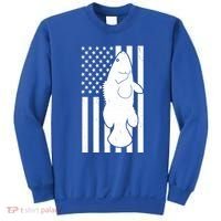 Grouper Fishing USA Flag Sweatshirt thumb 0