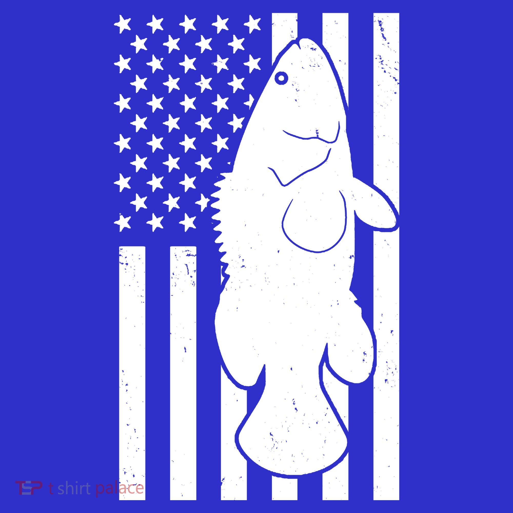 Grouper Fishing USA Flag Sweatshirt