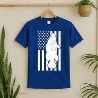Grouper Fishing USA Flag T-Shirt thumb 2