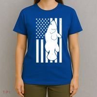 Grouper Fishing USA Flag T-Shirt thumb 4