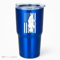 Grouper Fishing USA Flag Tumbler thumb 0