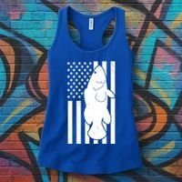 Grouper Fishing USA Flag Women's Tank Top thumb 3