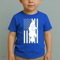 Grouper Fishing USA Flag Toddler T-Shirt thumb 2