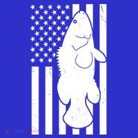 Grouper Fishing USA Flag Visor thumb 3