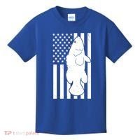 Grouper Fishing USA Flag Kids T-Shirt thumb 0