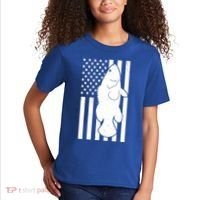 Grouper Fishing USA Flag Kids T-Shirt thumb 2