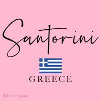 Greece Flag Vacation Island Santorini Coaster thumb 2