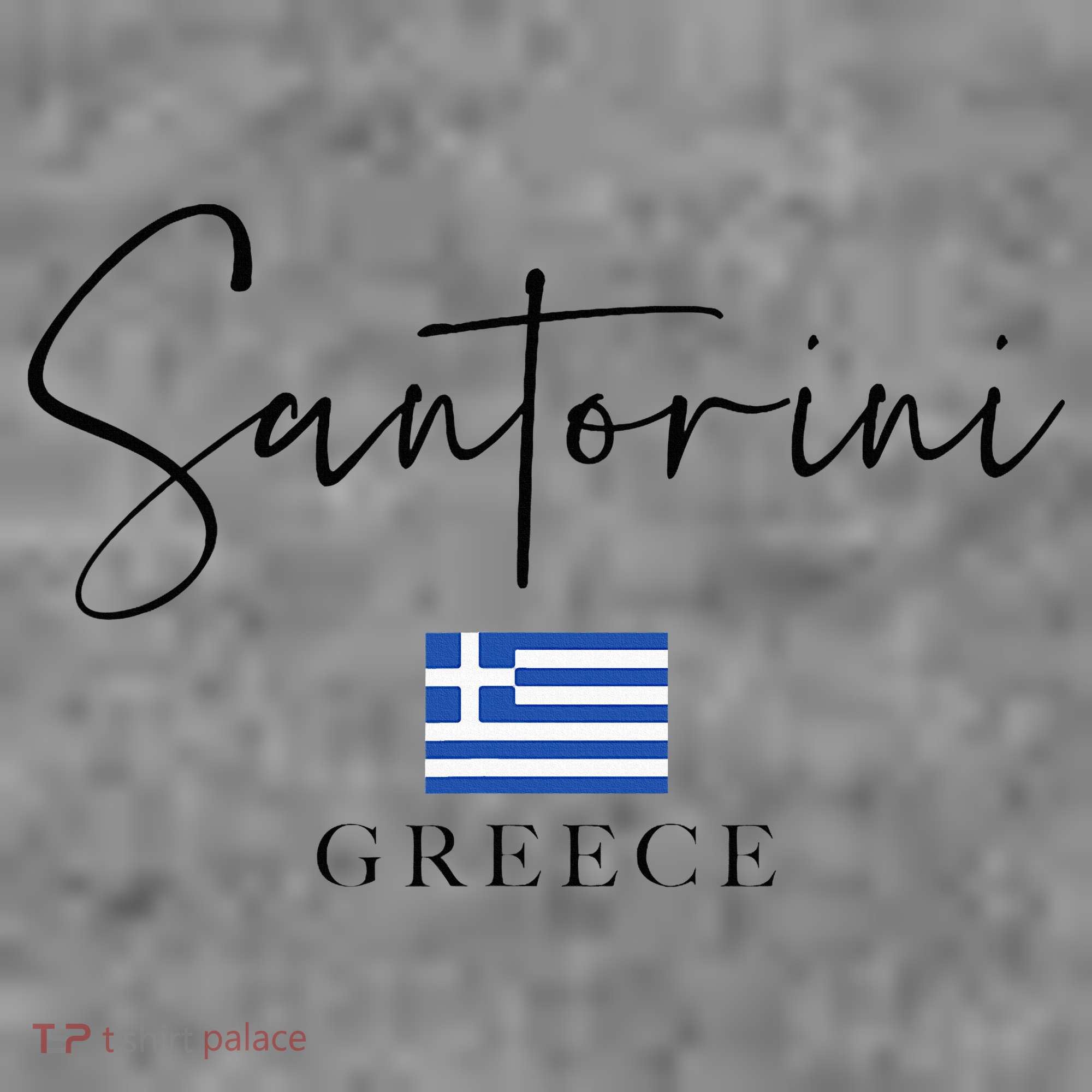 Greece Flag Vacation Island Santorini Toddler Hoodie