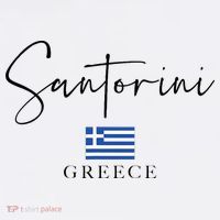 Greece Flag Vacation Island Santorini Apron thumb 3