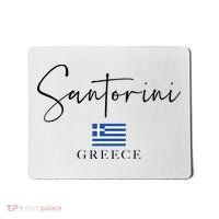 Greece Flag Vacation Island Santorini Mousepad thumb 0