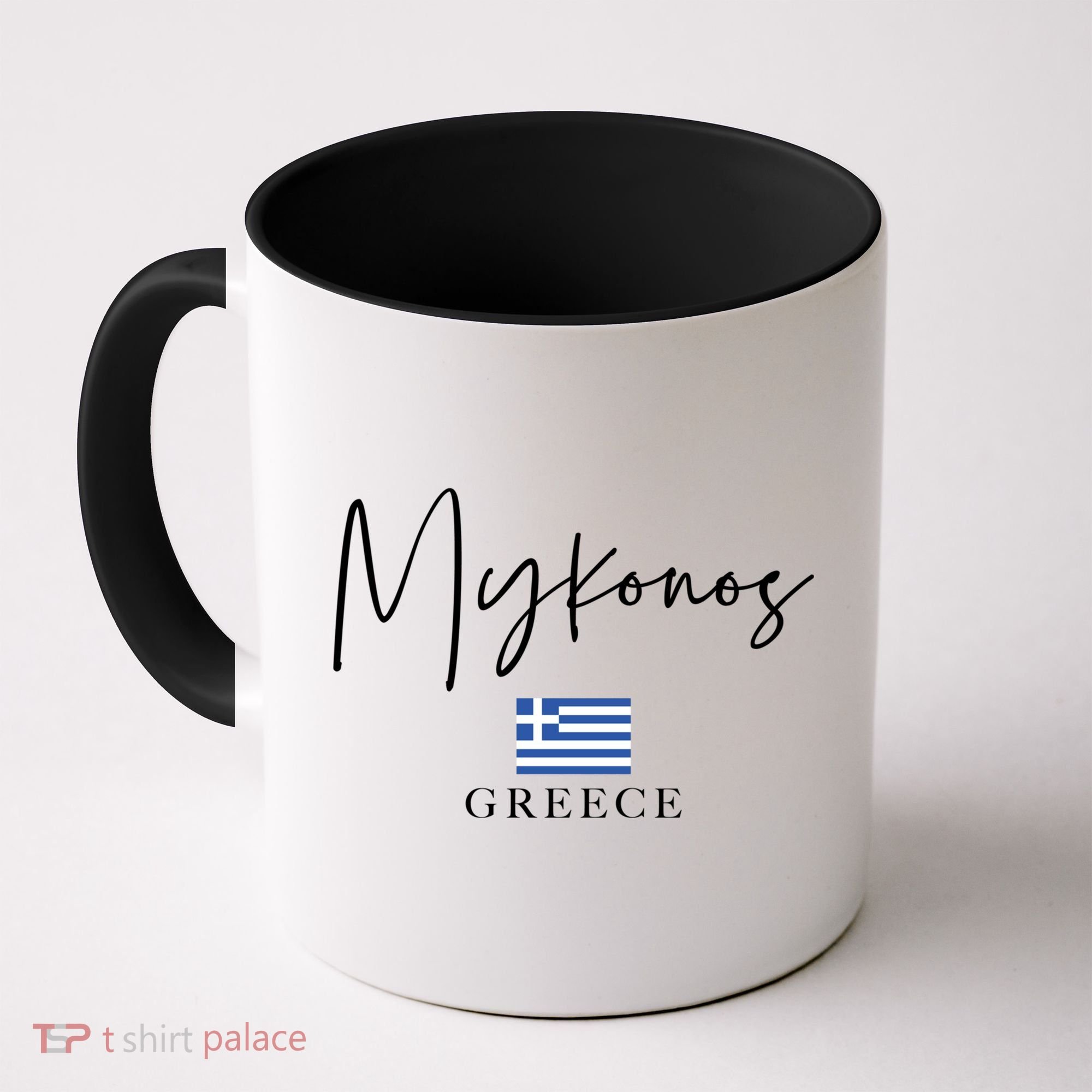 Greece Flag Vacation Island Mykonos Cool Gift Coffee Mug