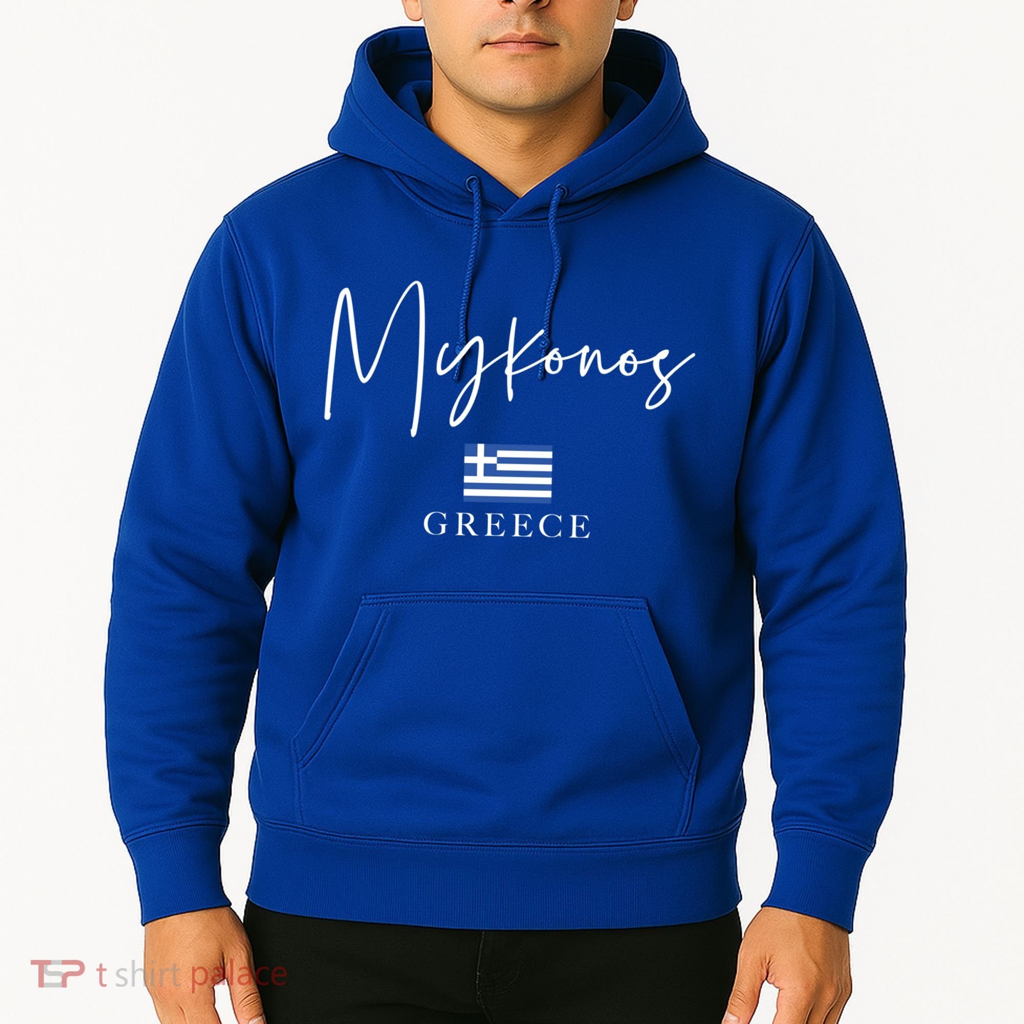 Greece Flag Vacation Island Mykonos Cool Gift Hoodie