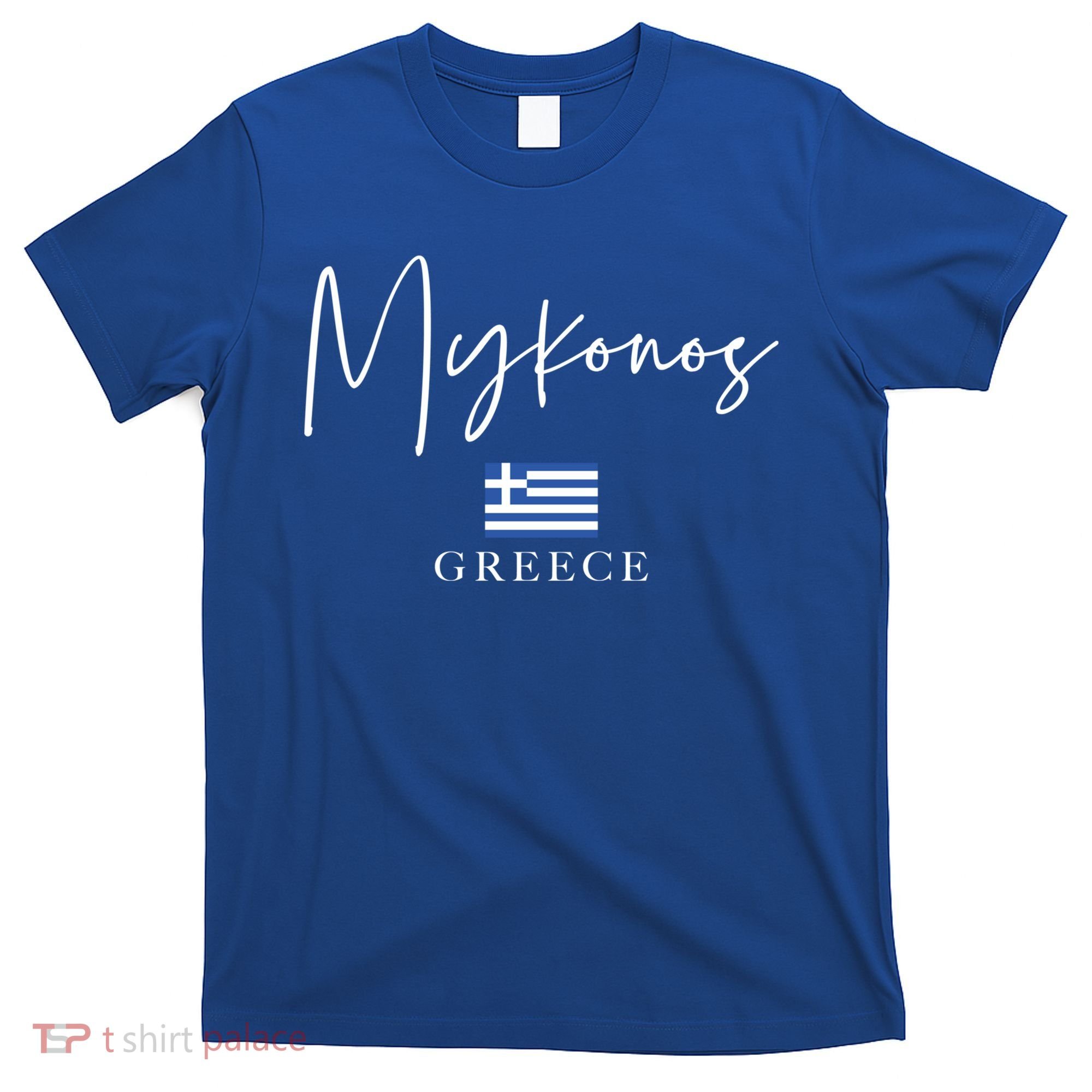 Greece Flag Vacation Island Mykonos Cool Gift T-Shirt