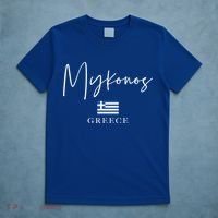 Greece Flag Vacation Island Mykonos Cool Gift T-Shirt thumb 5