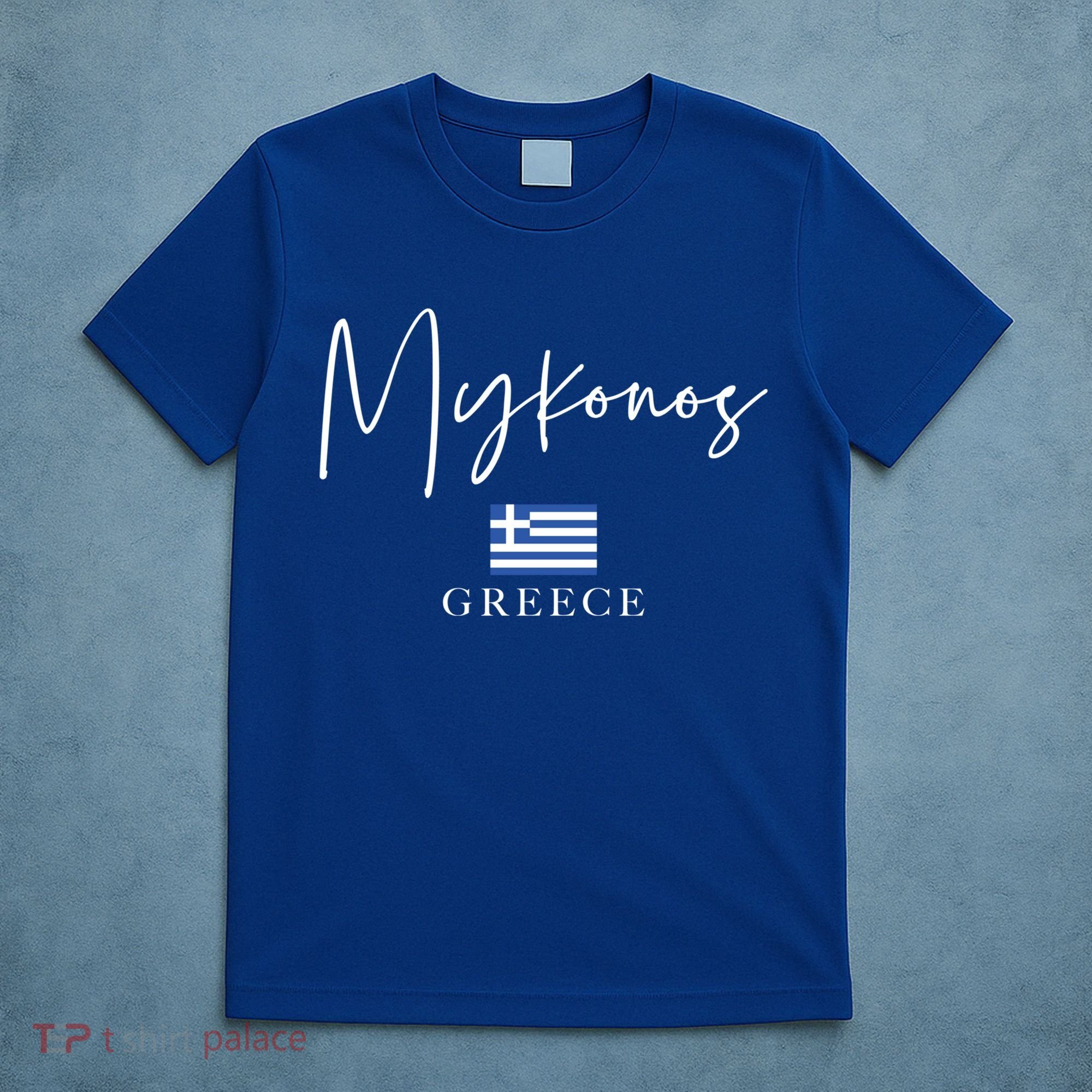 Greece Flag Vacation Island Mykonos Cool Gift T-Shirt