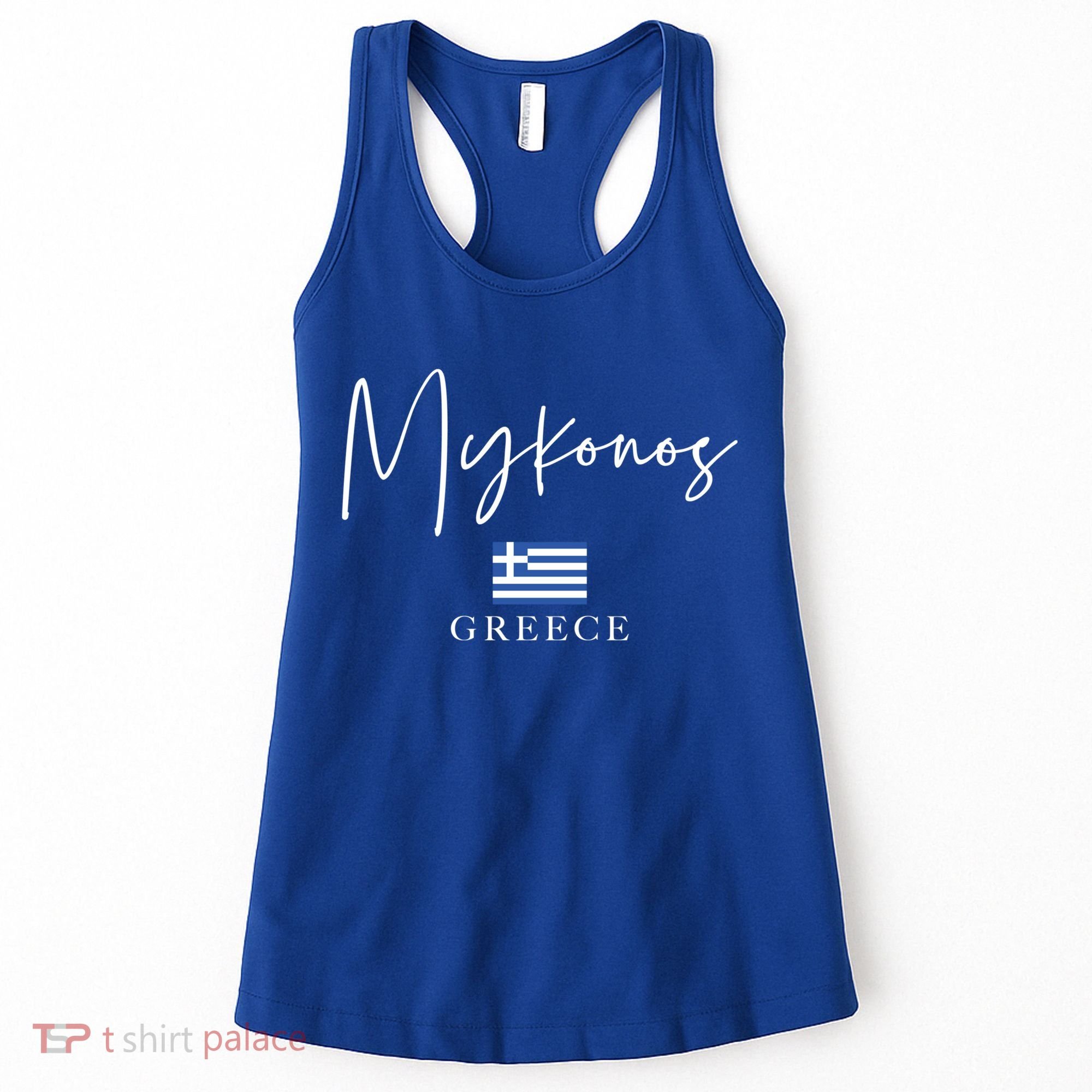 Greece Flag Vacation Island Mykonos Cool Gift Women's Tank Top