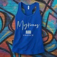 Greece Flag Vacation Island Mykonos Cool Gift Women's Tank Top thumb 3