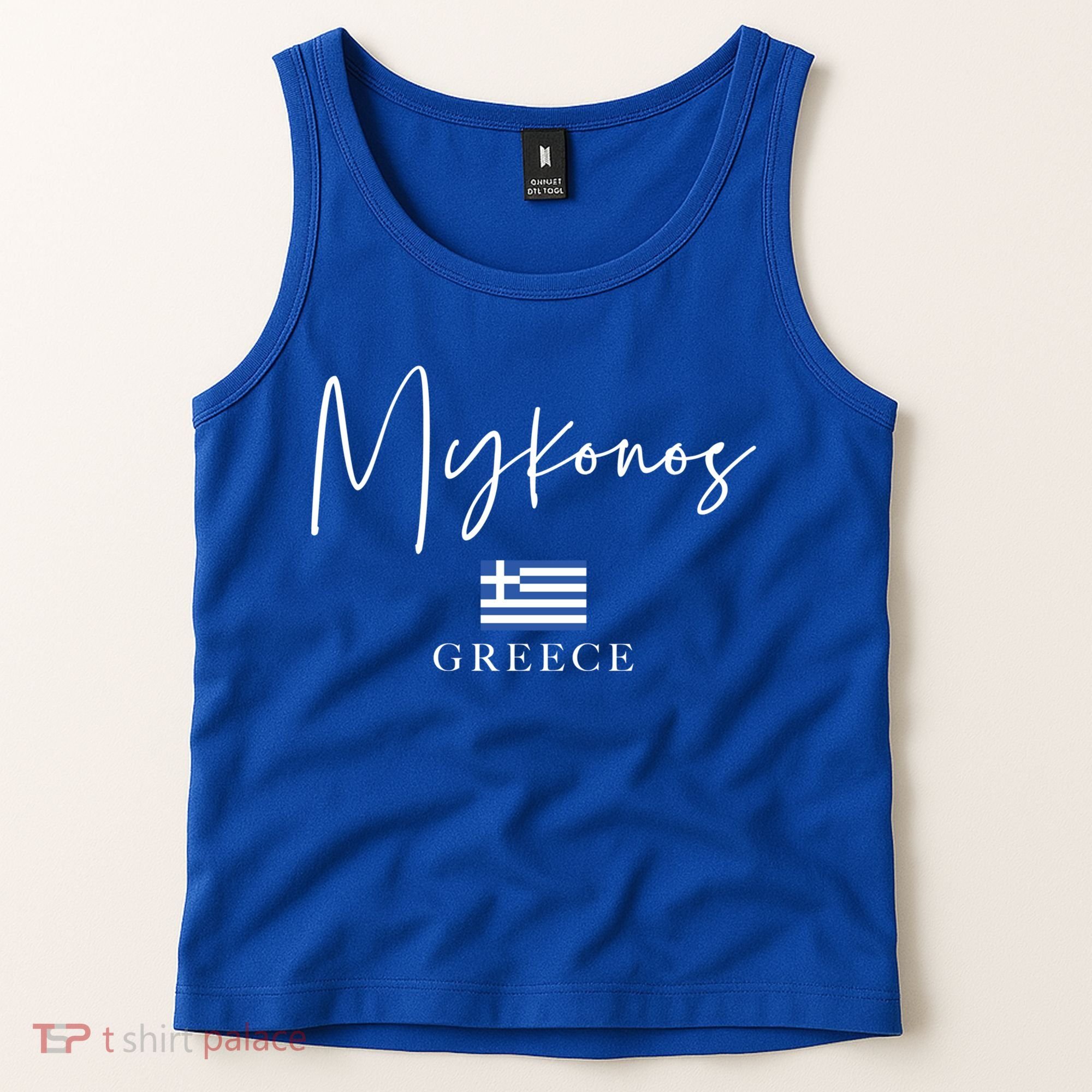 Greece Flag Vacation Island Mykonos Cool Gift Tank Top