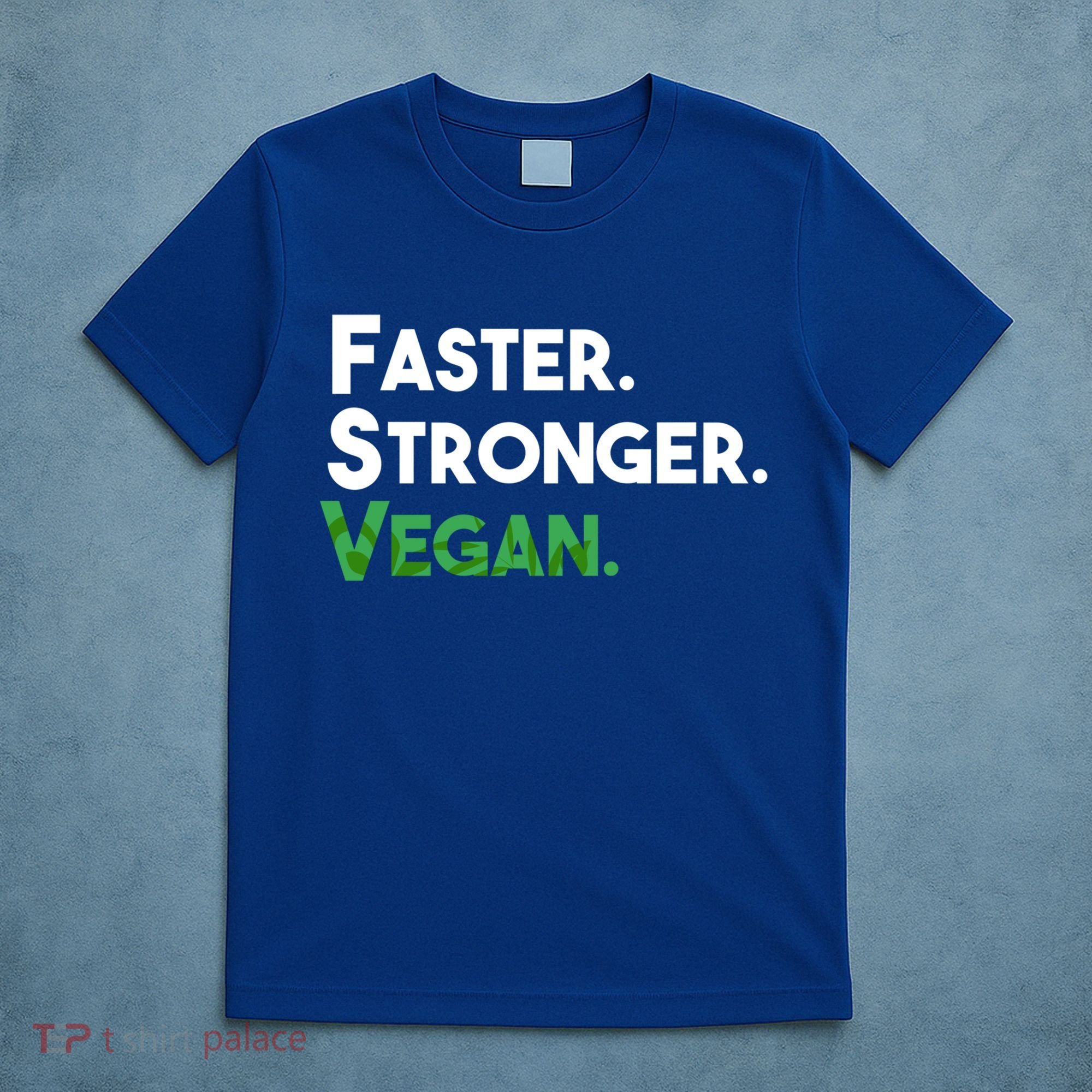 Gift For Vegan Friend Running Sports Faster Stronger Vegan Cute Gift T-Shirt