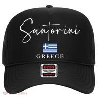 Greece Flag Vacation Island Santorini Funny Gift Hat thumb 0