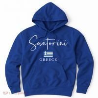 Greece Flag Vacation Island Santorini Funny Gift Hoodie thumb 0