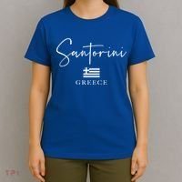 Greece Flag Vacation Island Santorini Funny Gift T-Shirt thumb 4