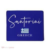 Greece Flag Vacation Island Santorini Funny Gift Mousepad thumb 0
