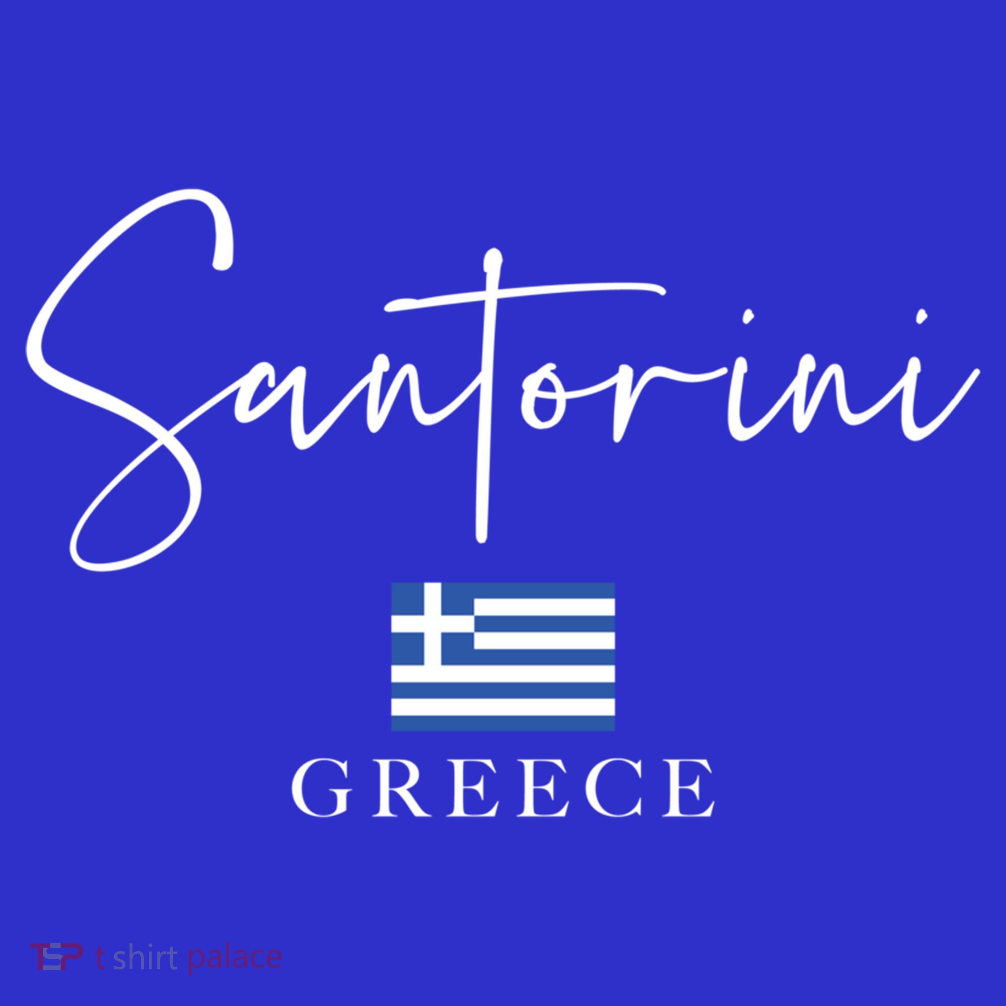 Greece Flag Vacation Island Santorini Funny Gift Women's Tank Top
