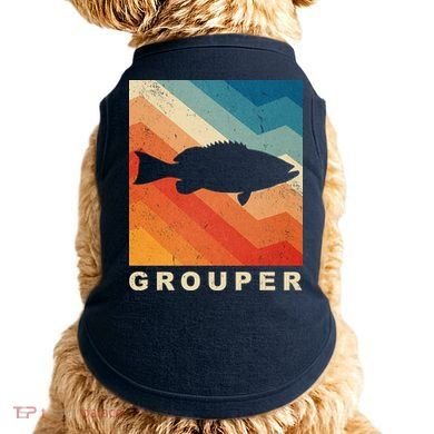 Grouper Fish Vintage Sunset Doggie Tank