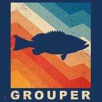 Grouper Fish Vintage Sunset Tank Top thumb 6