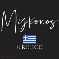 Greece Flag Vacation Island Mykonos Women's Sweatshirt thumb 2