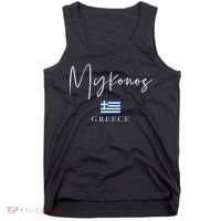 Greece Flag Vacation Island Mykonos Tank Top thumb 0