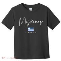 Greece Flag Vacation Island Mykonos Toddler T-Shirt thumb 0