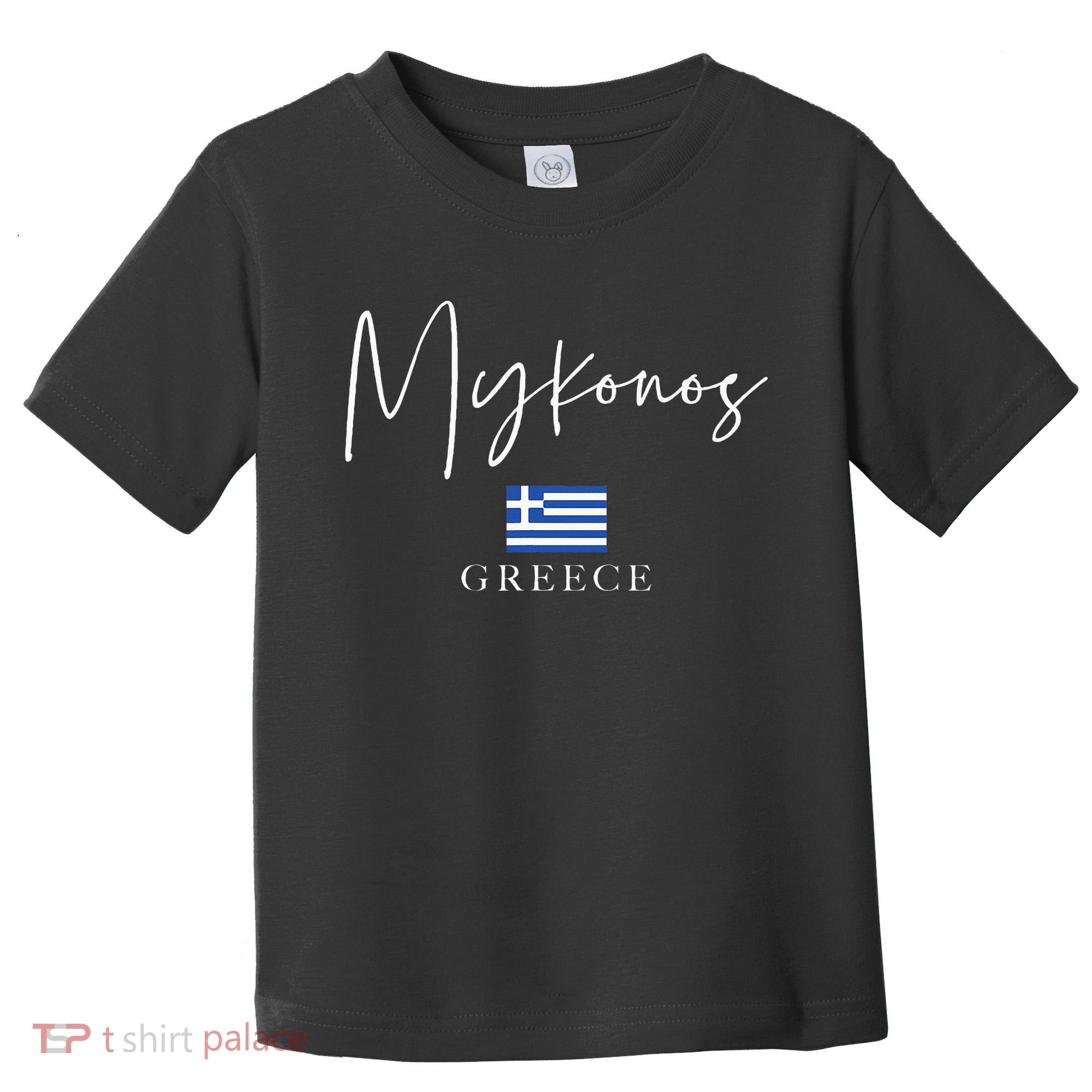 Greece Flag Vacation Island Mykonos Toddler T-Shirt