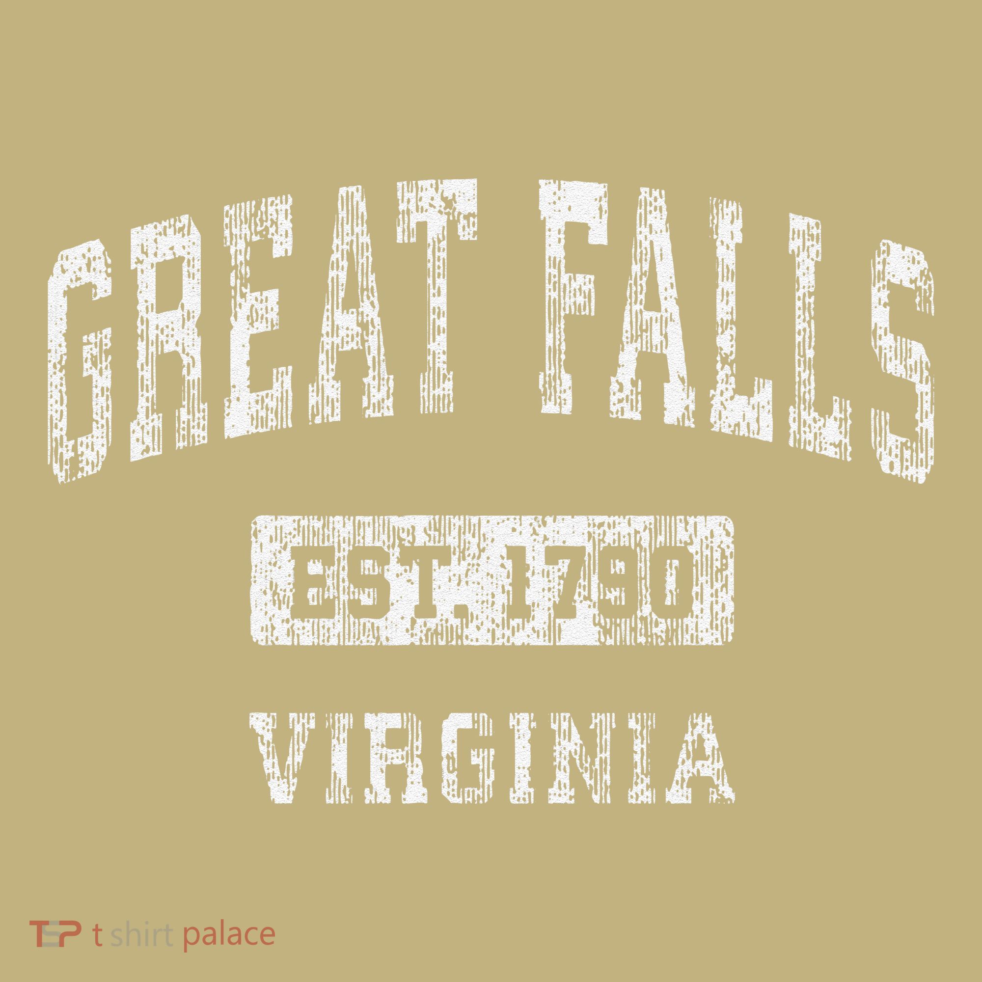 Great Falls Virginia Va Vintage Established T-Shirt
